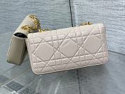 DIOR Miss Daisy Mini Bag Pink lambskin leather oversized rattan-22x12.5x4cm - 3