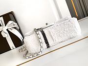 Chanel 24B Sequin Bag White-20x13x6cm - 2