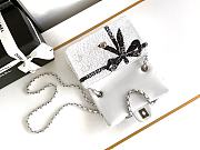 Chanel 24B Sequin Bag White-20x13x6cm - 3