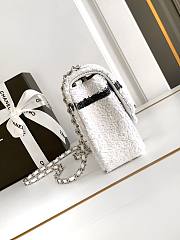 Chanel 24B Sequin Bag White-20x13x6cm - 5