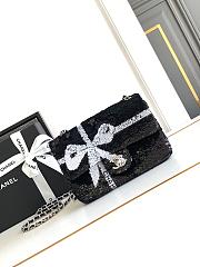 Chanel 24B Sequin Bag Black-20x13x6cm - 1