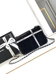 Chanel 24B Sequin Bag Black-20x13x6cm - 3