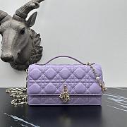 DIOR My Dior Mini Bag Purple lambskin leather -21x11.5x4cm - 1