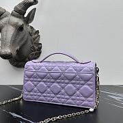 DIOR My Dior Mini Bag Purple lambskin leather -21x11.5x4cm - 3