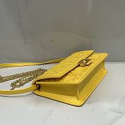 Fendi Wallet On Chain Baguette Yellow-21x11.5x5cm - 5
