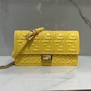 Fendi Wallet On Chain Baguette Yellow-21x11.5x5cm - 4