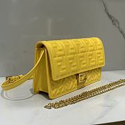 Fendi Wallet On Chain Baguette Yellow-21x11.5x5cm - 2