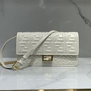 Fendi Wallet On Chain Baguette White-21x11.5x5cm - 1