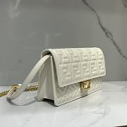 Fendi Wallet On Chain Baguette White-21x11.5x5cm - 2