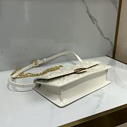 Fendi Wallet On Chain Baguette White-21x11.5x5cm - 3