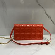 Fendi Wallet On Chain Baguette Red-21x11.5x5cm - 5