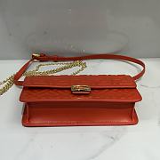 Fendi Wallet On Chain Baguette Red-21x11.5x5cm - 2