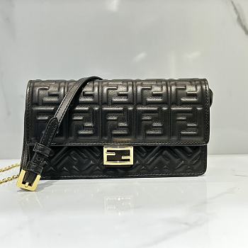 Fendi Wallet On Chain Baguette Black-21x11.5x5cm