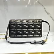 Fendi Wallet On Chain Baguette Black-21x11.5x5cm - 3