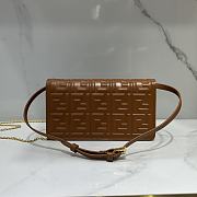 Fendi Wallet On Chain Baguette Brown-21x11.5x5cm  - 5