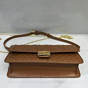 Fendi Wallet On Chain Baguette Brown-21x11.5x5cm  - 4