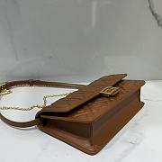 Fendi Wallet On Chain Baguette Brown-21x11.5x5cm  - 3