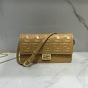 Fendi Wallet On Chain Baguette Light Brown-21x11.5x5cm - 1