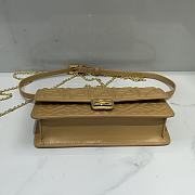 Fendi Wallet On Chain Baguette Light Brown-21x11.5x5cm - 5