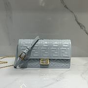 Fendi Wallet On Chain Baguette Light Blue-21x11.5x5cm  - 1