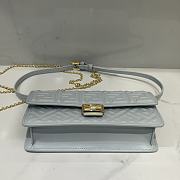 Fendi Wallet On Chain Baguette Light Blue-21x11.5x5cm  - 3