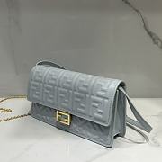 Fendi Wallet On Chain Baguette Light Blue-21x11.5x5cm  - 4