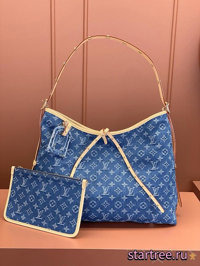 Louis Vuitton Carryall Denim Bag-39*30*15cm - 1