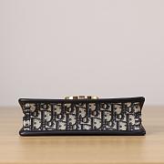 Dior 30 Montaigne East-West Chian Bag Blue Oblique-21 x 12 x 6cm - 5