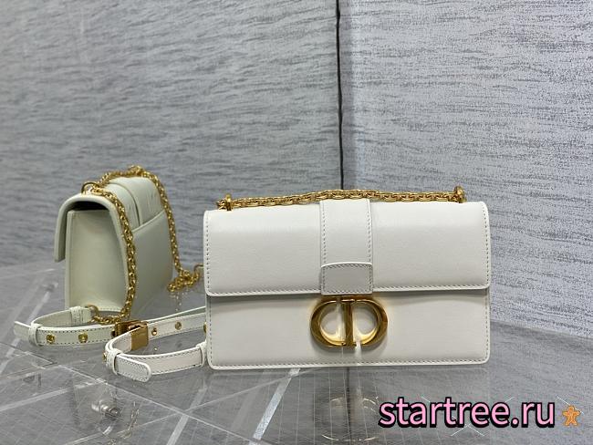 Dior 30 Montaigne East-West Chian Bag White-21 x 12 x 6cm - 1
