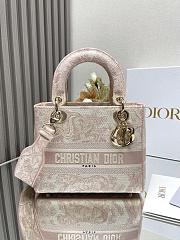 Dior Medium Lady D-Lite Bag Light Pink- 24 x 20 x 11 cm - 1
