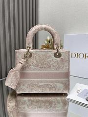 Dior Medium Lady D-Lite Bag Light Pink- 24 x 20 x 11 cm - 4