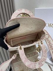 Dior Medium Lady D-Lite Bag Light Pink- 24 x 20 x 11 cm - 2