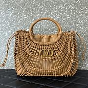 Valentino Allknots Woven Leather Shopper- 38x34x7cm - 1