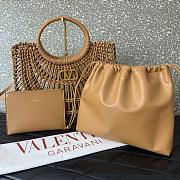 Valentino Allknots Woven Leather Shopper- 38x34x7cm - 2