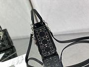 Dior Mini Lady Bag With Diamond Black-17cm - 5