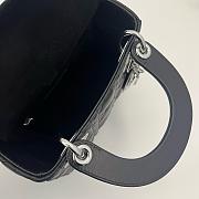 Dior Mini Lady Dior Bag With Silver Hardware-17cm - 5