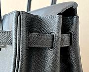 Hermes Birkin 30 Black with Sliver Hardware - 4