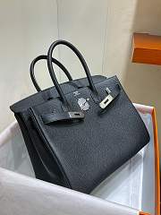 Hermes Birkin 30 Black with Sliver Hardware 001 - 5