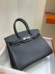 Hermes Birkin 30 Black with Sliver Hardware 001 - 4