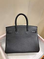 Hermes Birkin 30 Black with Sliver Hardware 001 - 2