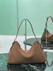 Prada Medium Aimée Suede shoulder bag-39x24x11.5cm - 1