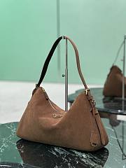 Prada Medium Aimée Suede shoulder bag-39x24x11.5cm - 4