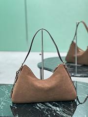 Prada Medium Aimée Suede shoulder bag-39x24x11.5cm - 2