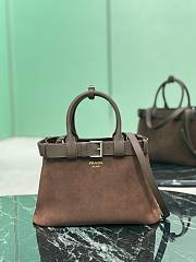 Prada Buckle Suede Bag With Belt-32*23*11CM - 1