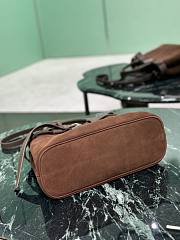 Prada Buckle Suede Bag With Belt-32*23*11CM - 4
