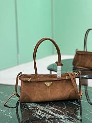 Prada Medium Suede Leather Bag-32*15.5*12CM - 1
