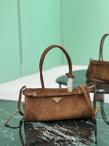 Prada Medium Suede Leather Bag-32*15.5*12CM