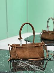 Prada Medium Suede Leather Bag-32*15.5*12CM - 4
