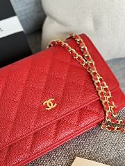 Chanel Woc Chain Bag Red-19x12x3cm - 2