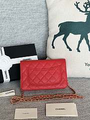 Chanel Woc Chain Bag Red-19x12x3cm - 3